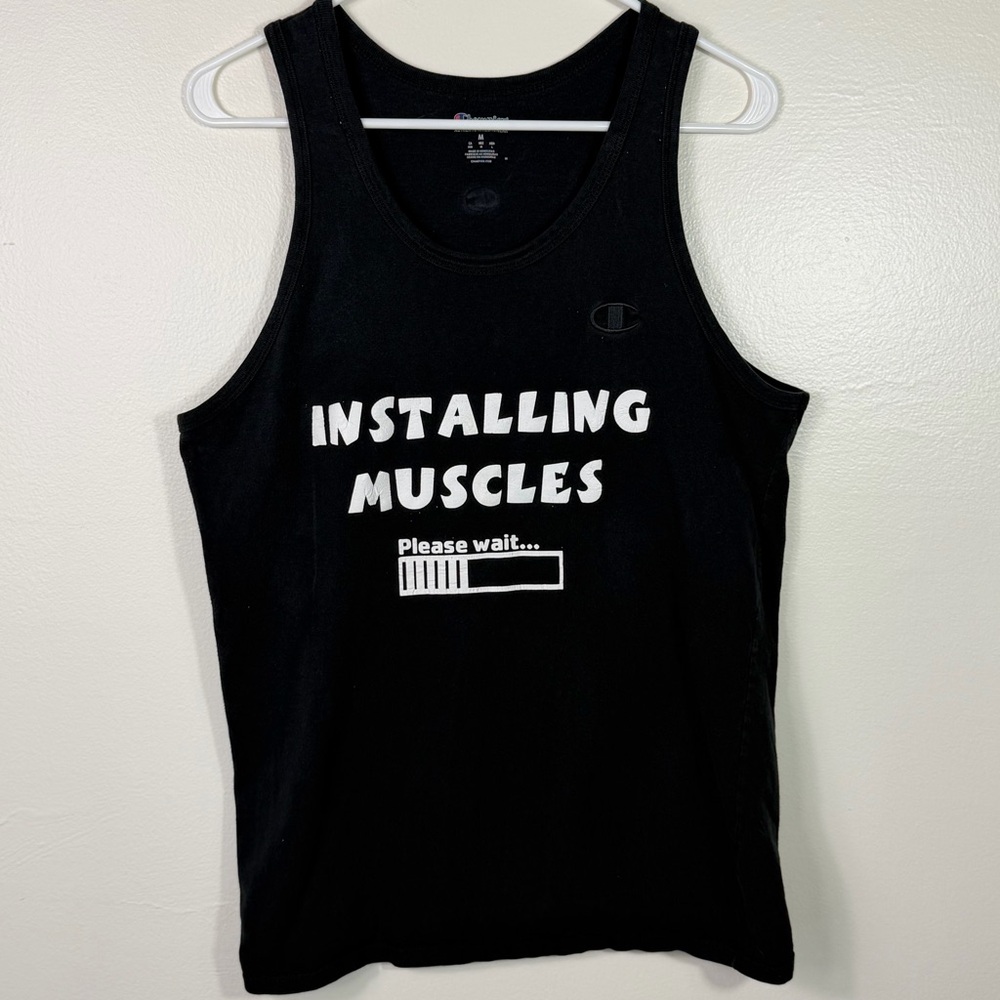 Champion Installing Muscle Graphic Gym Tank Top